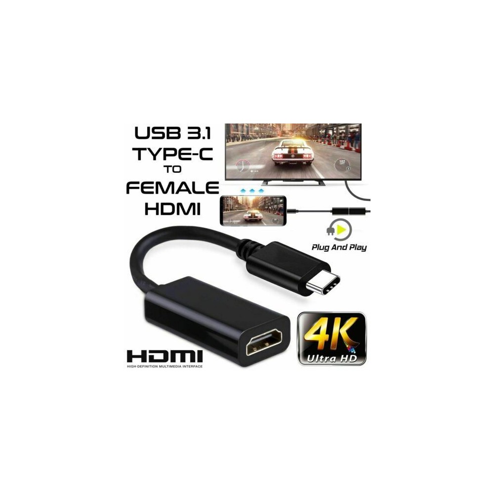 ADAPTADOR CABLE USB-C TYPO C A HDMI USB 3.1 CABLE