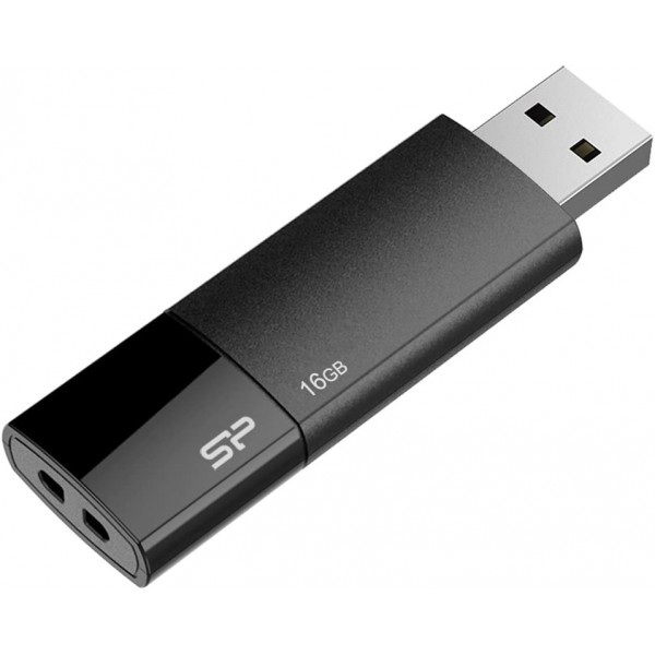 MEMORIA USB 2.0 16GB SILICON POWERULTIMA U05 NEGRA
